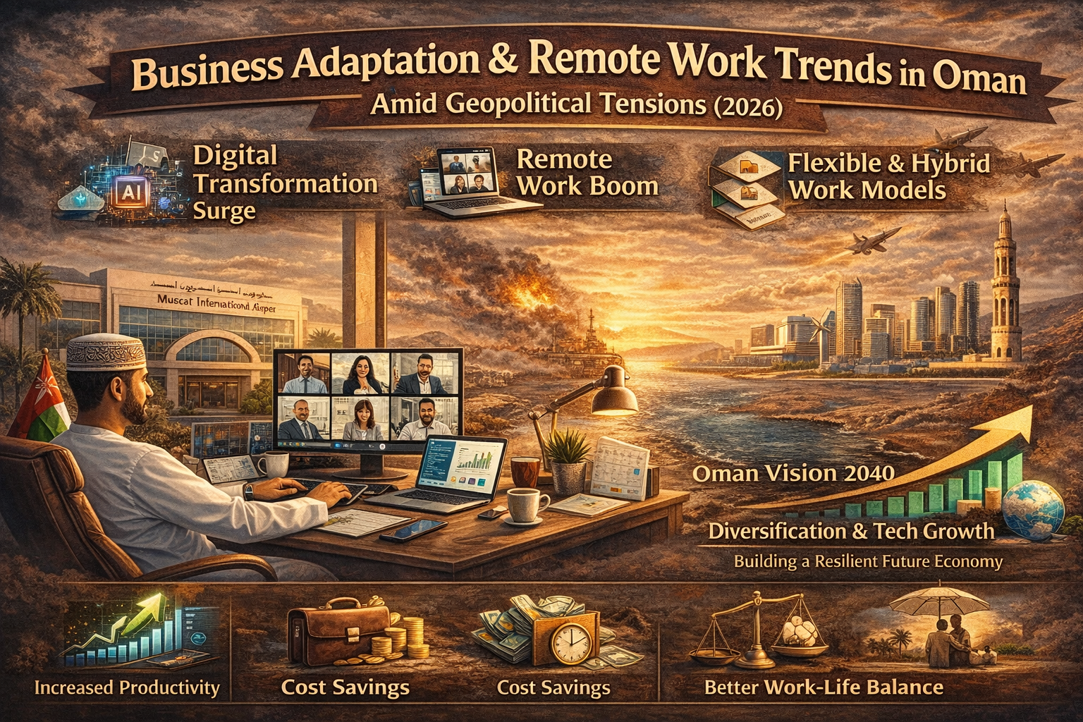 Business Adaptation & Remote Work Trends in Oman Amid Geopolitical Tensions (2026)